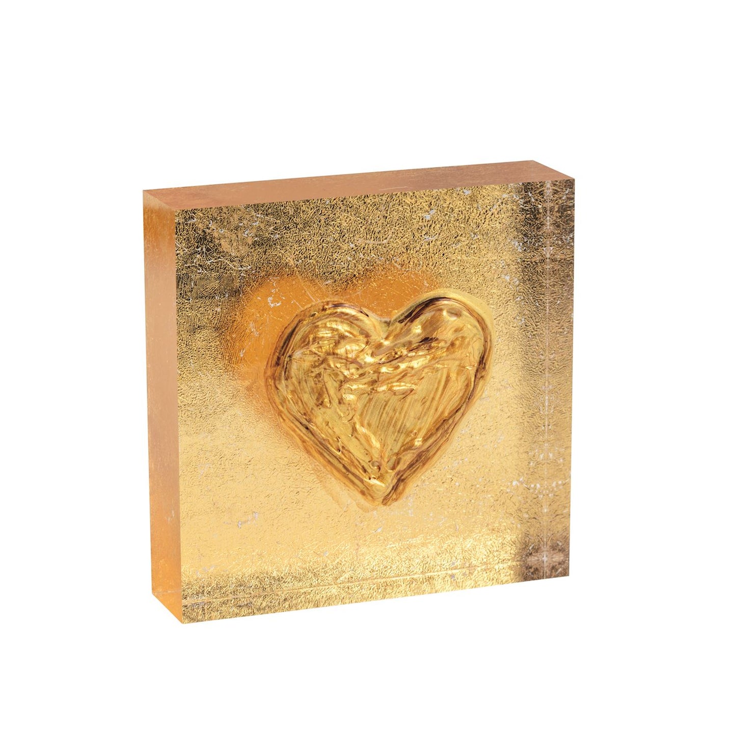 Heart Acrylic Gold Plaque
