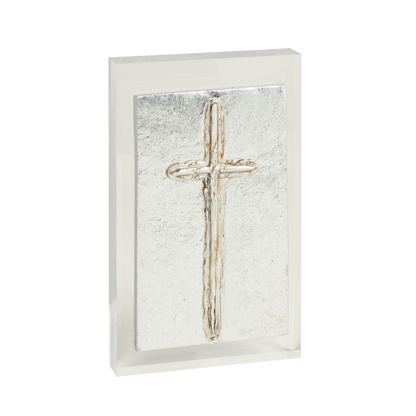 Silver Cross Acrylic Plaque