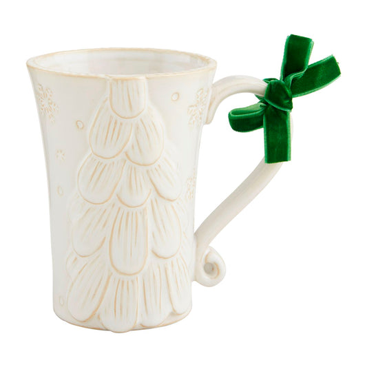 White Holiday Mug