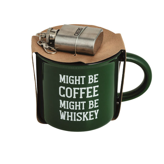 Might Be Coffee Mug & Mini Flask