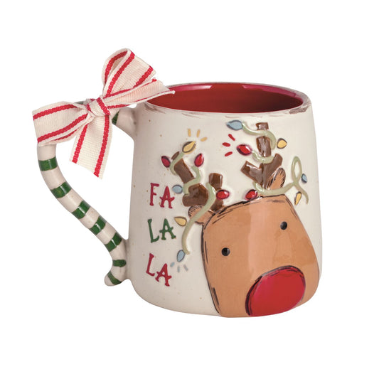 Reindeer Farm Christmas Mug