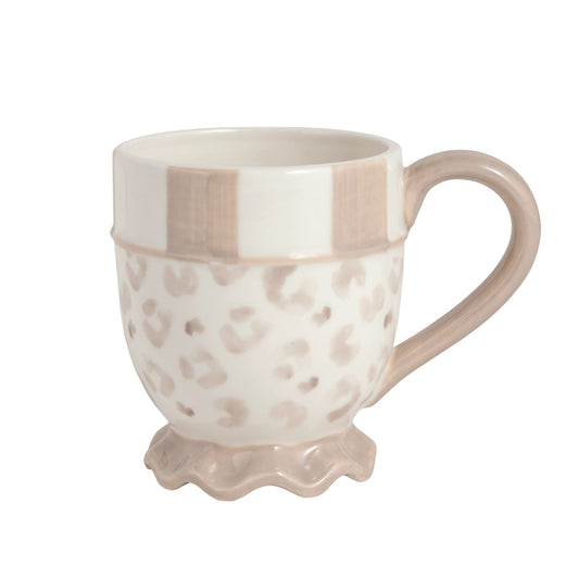 Taupe Leopard Mug