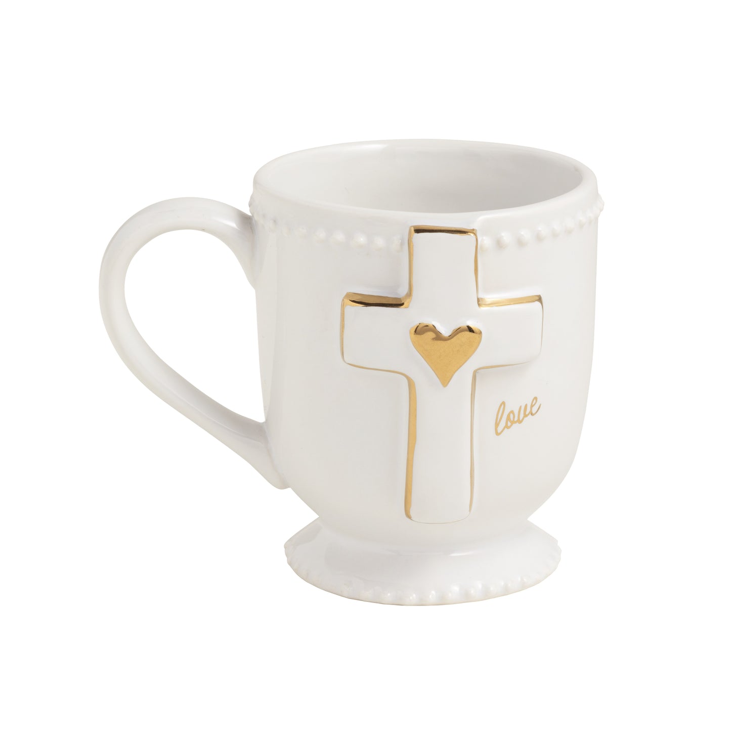 Love Cross Gold Detail Mug