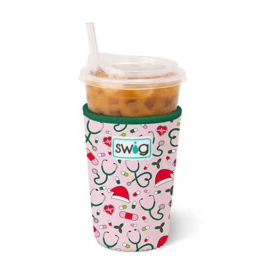 Santa's Scrubs Iced Cup Coolie (Medium)