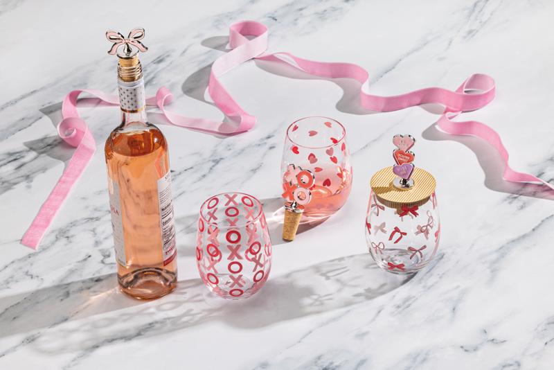 Valentine Wine Glass Set