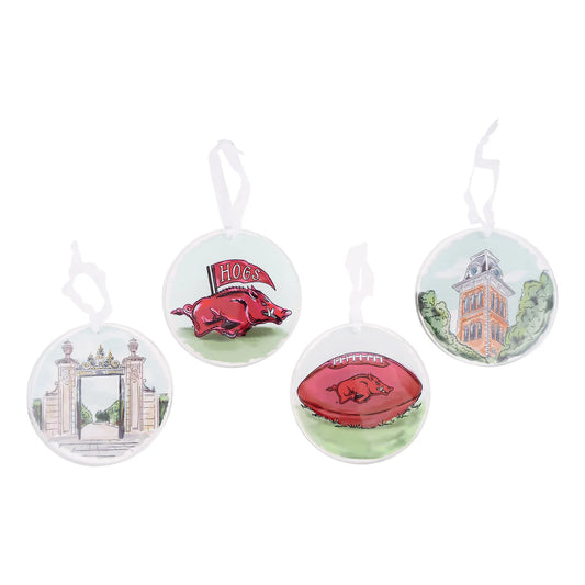 Arkansas Ornament Set of 4