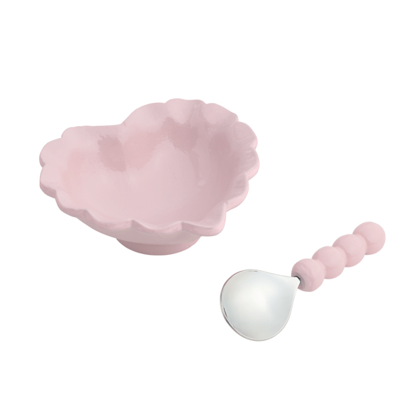 Heart Enamel Candy Dish in Pink