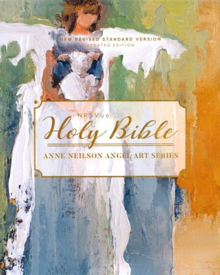 NRSVue Holy Bible Anne Neilson Angel Art Series in Blue