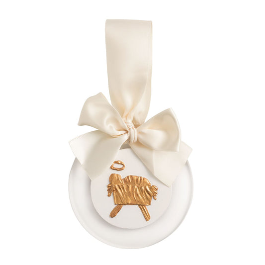 Baby Jesus Gold Intaglio Ornament