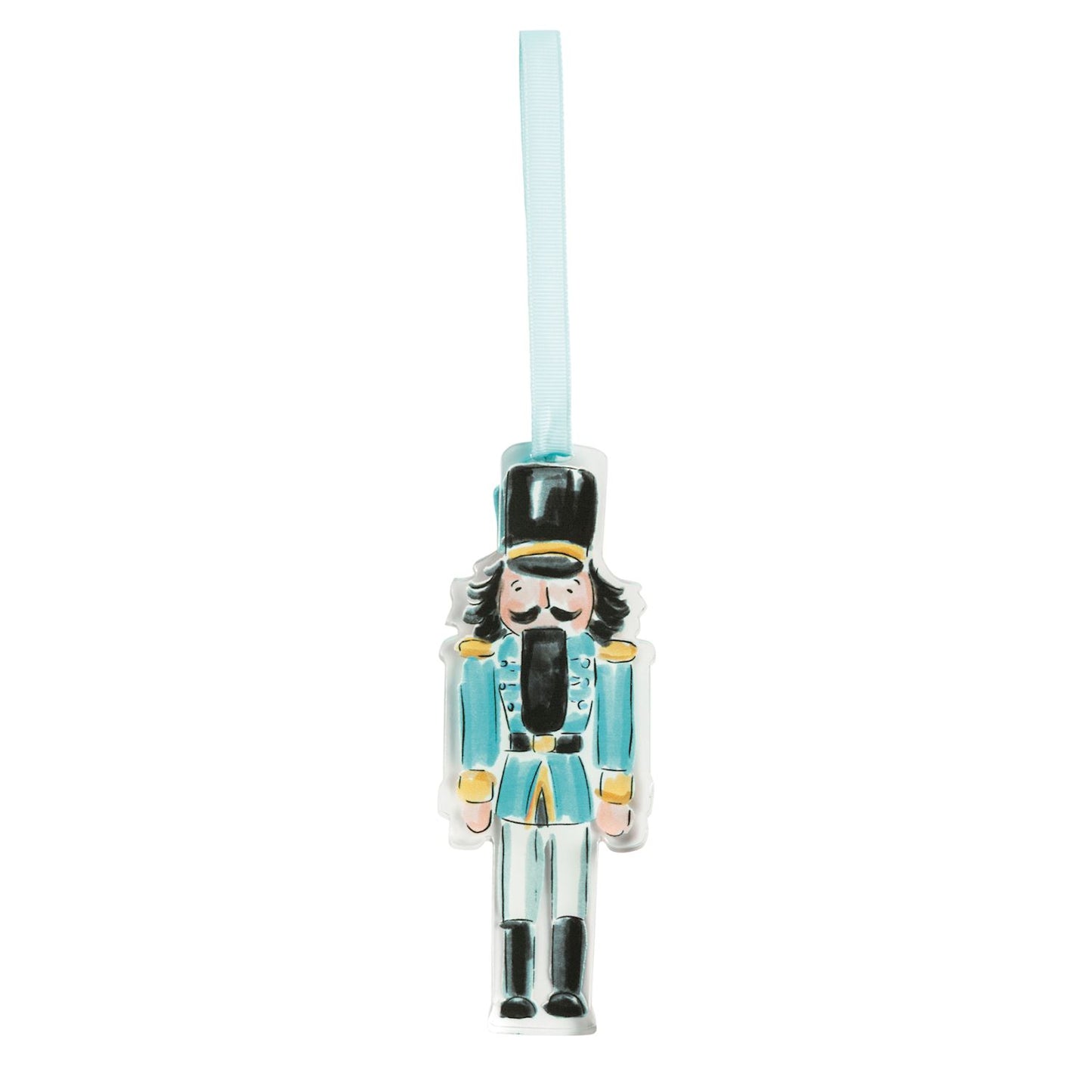 Blue Acrylic Nutcracker Ornament