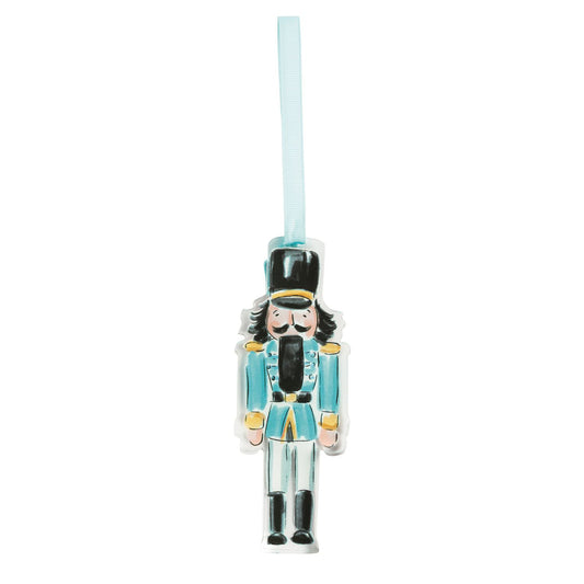 Blue Acrylic Nutcracker Ornament