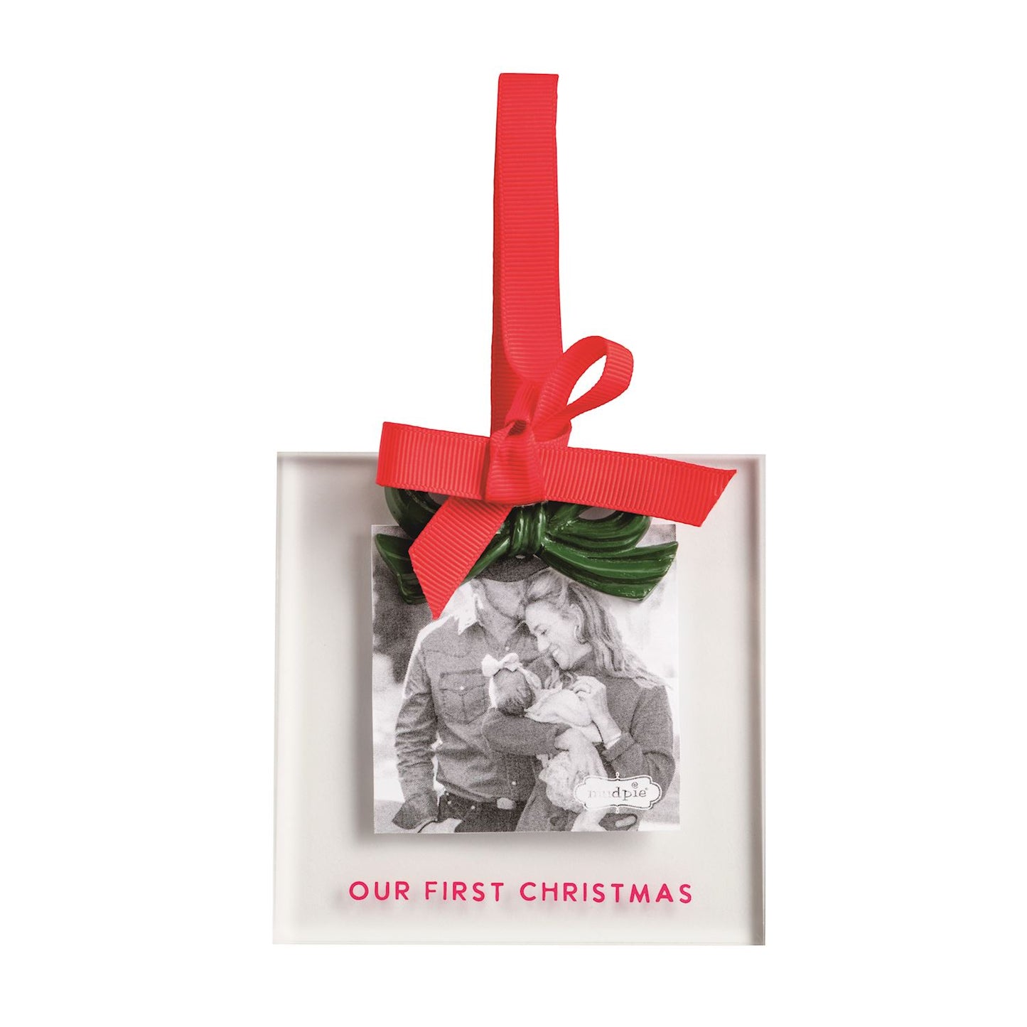 Green Bow Frame Ornament