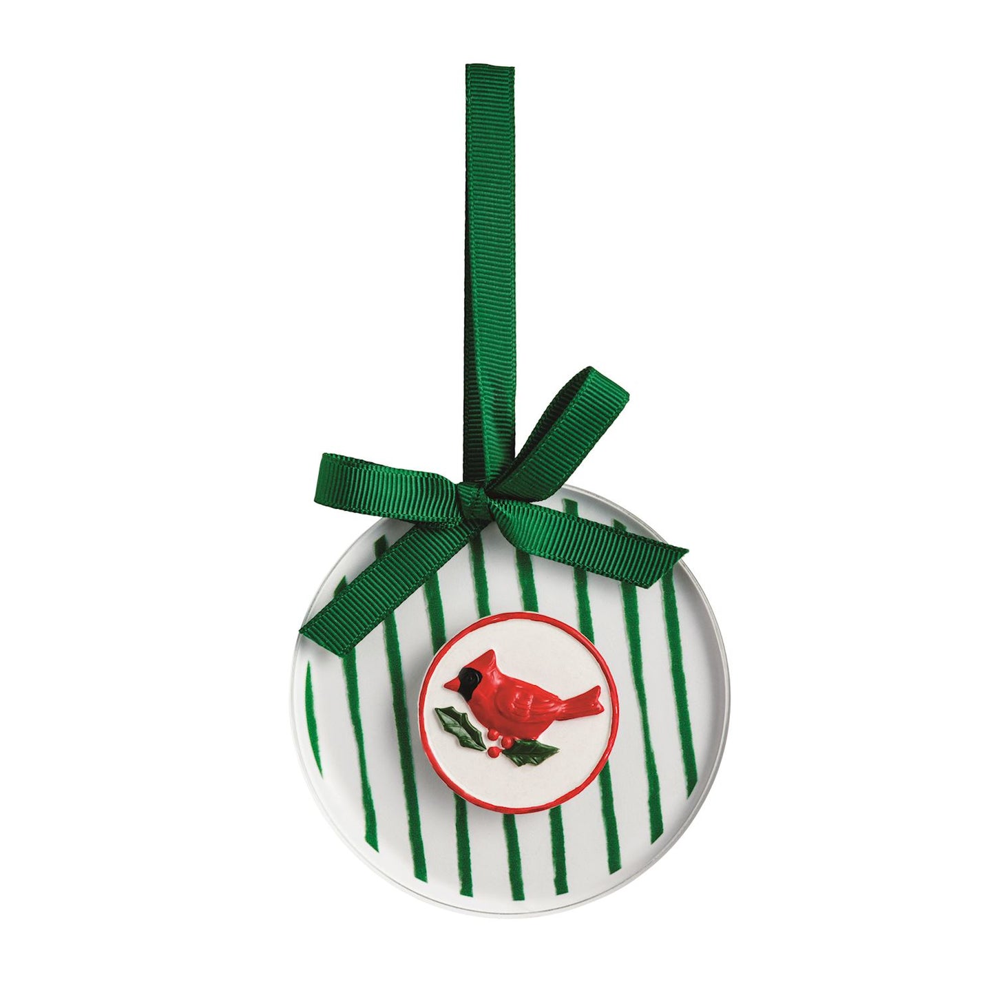 Cardinal Acrylic Disc Ornament