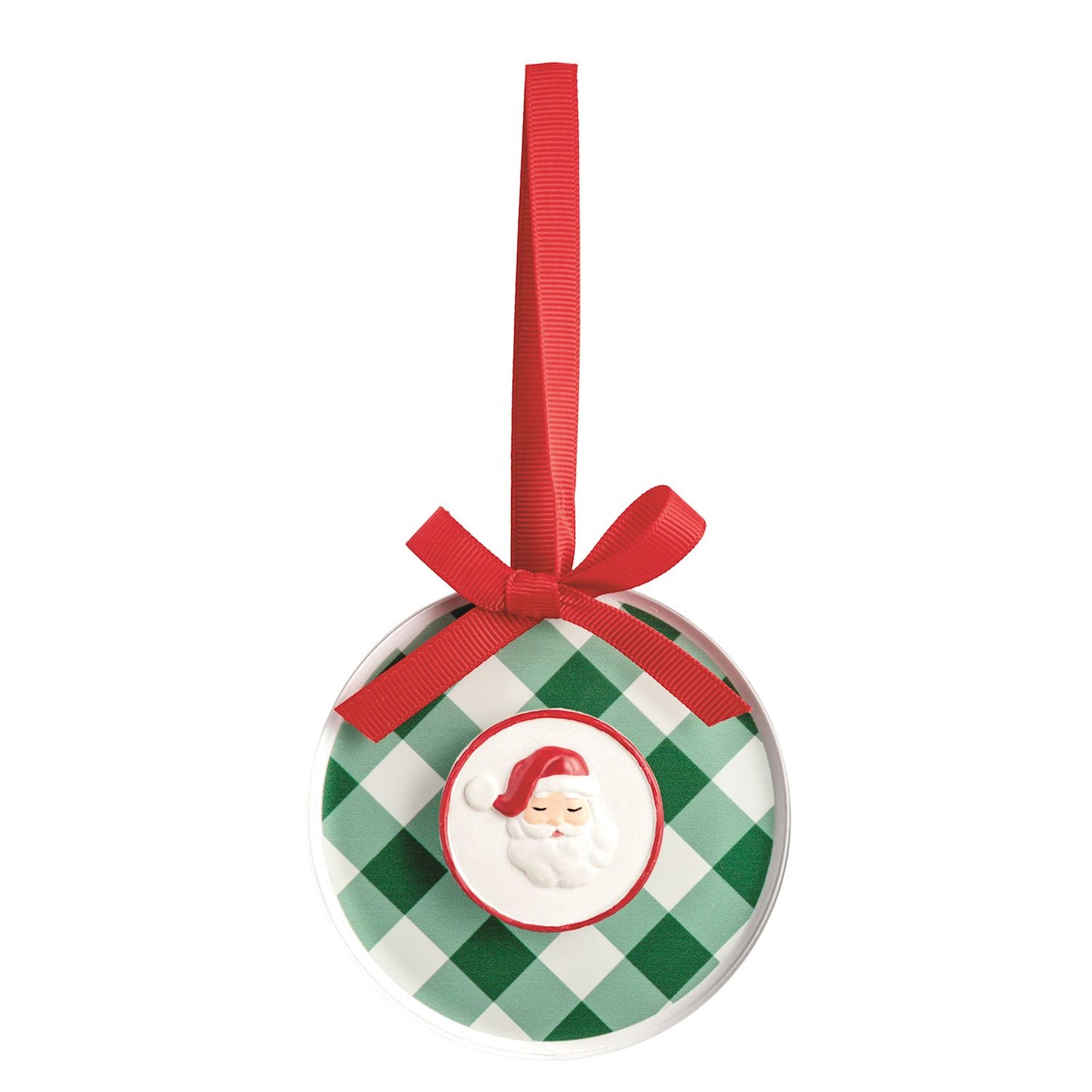 Santa Acrylic Disc Ornament