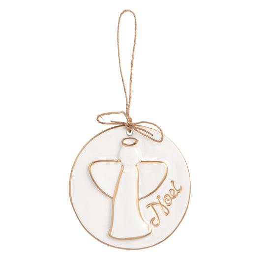 Angel Gold Disc Ornament