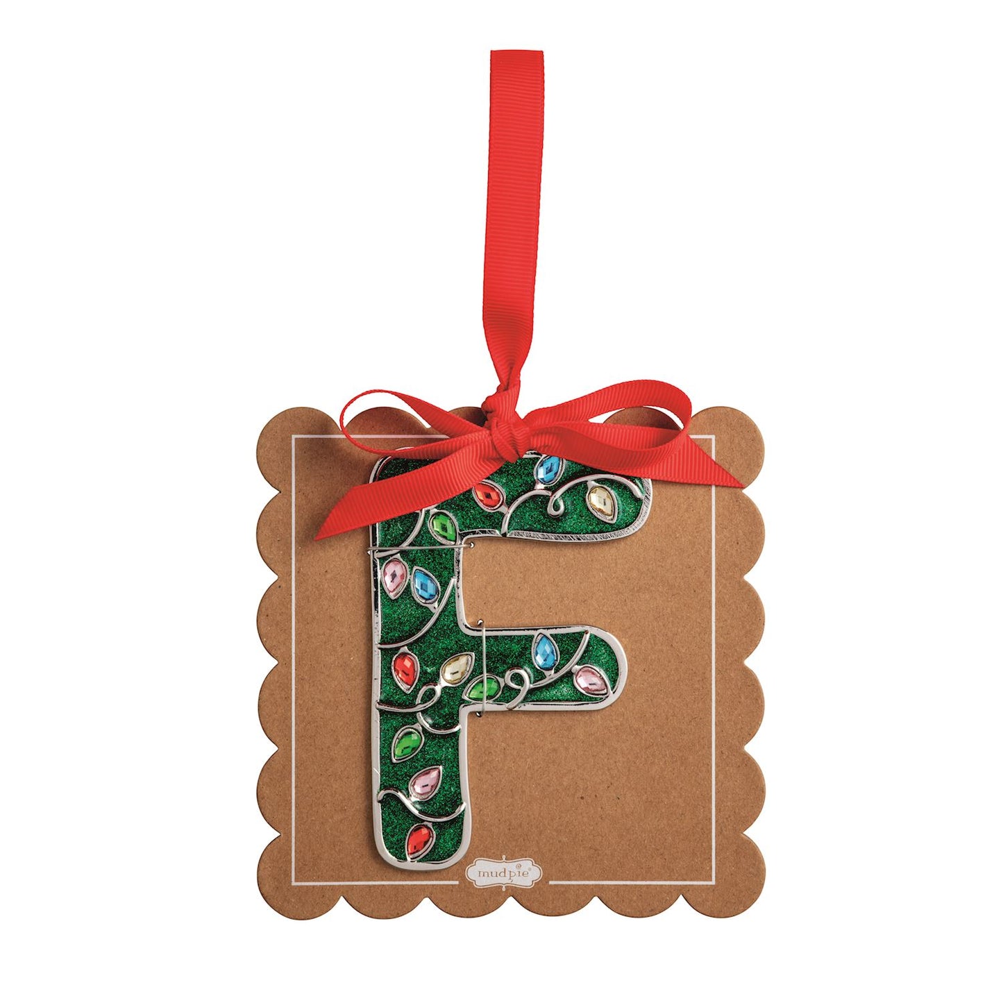 Enamel Initial Ornaments