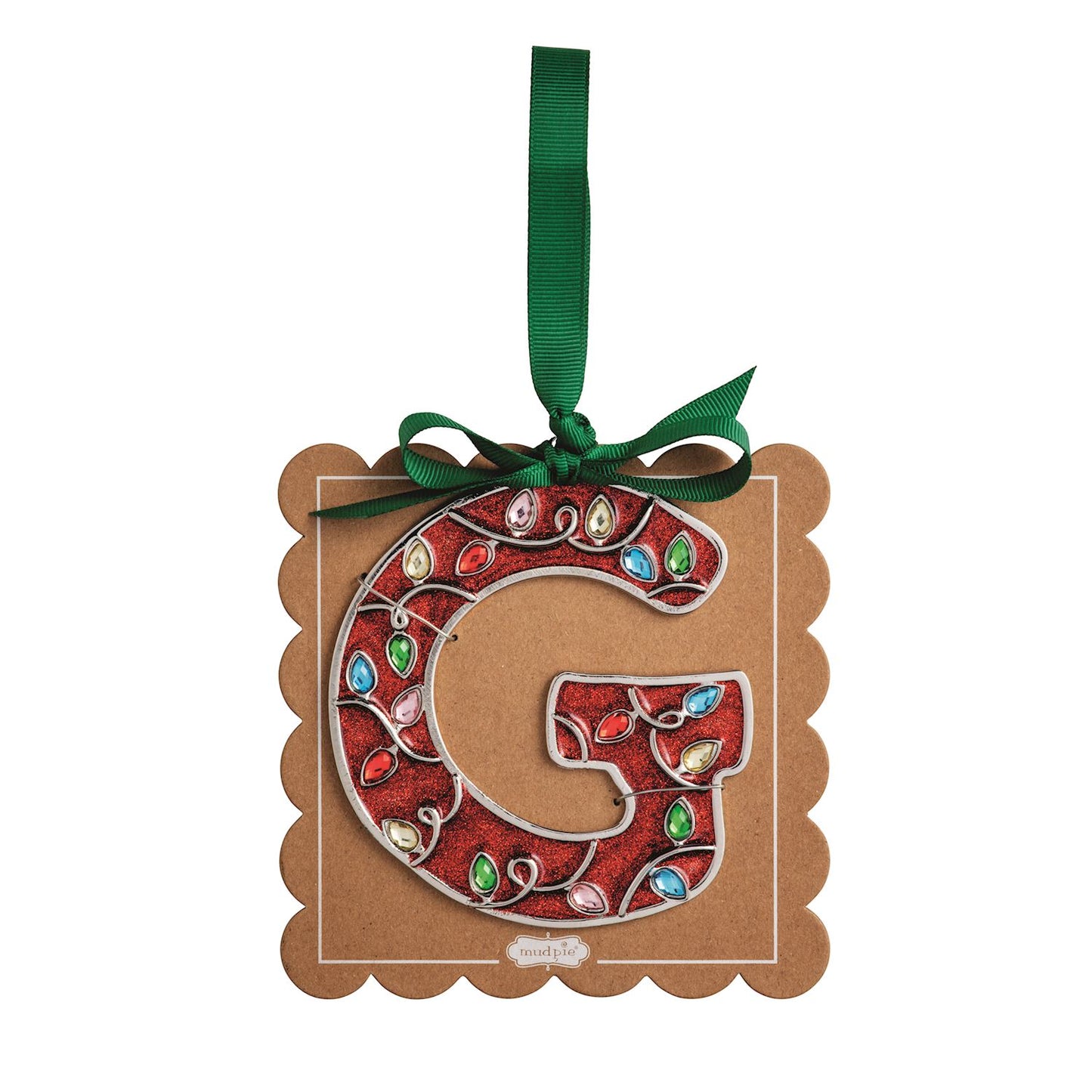 Enamel Initial Ornaments