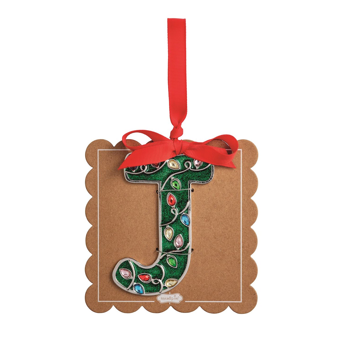 Enamel Initial Ornaments