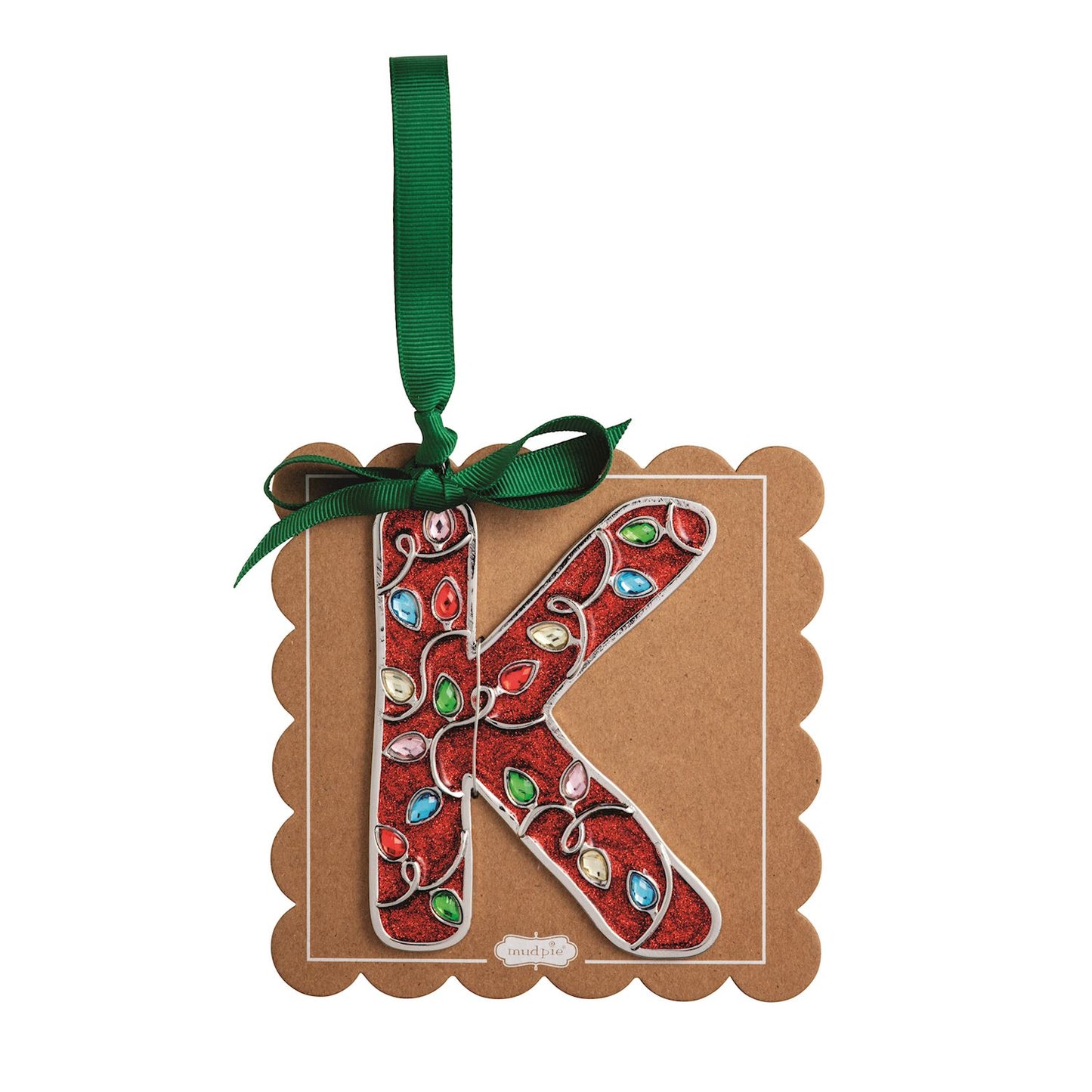 Enamel Initial Ornaments