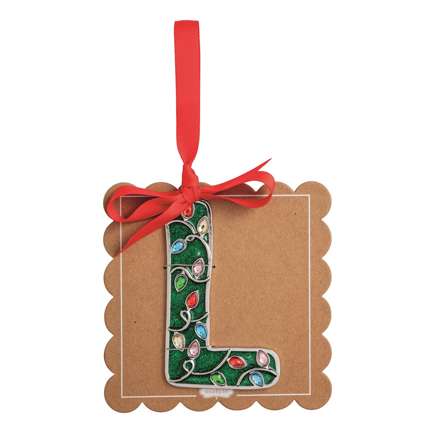 Enamel Initial Ornaments