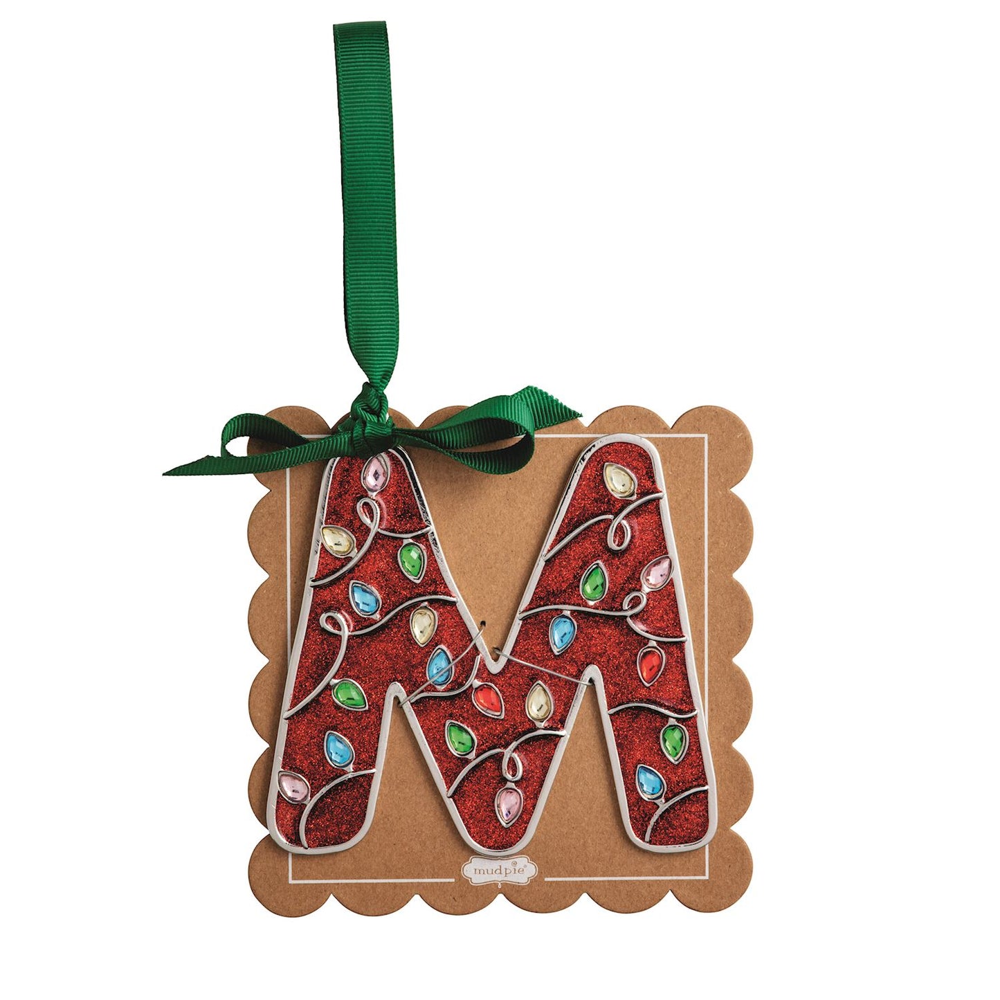 Enamel Initial Ornaments