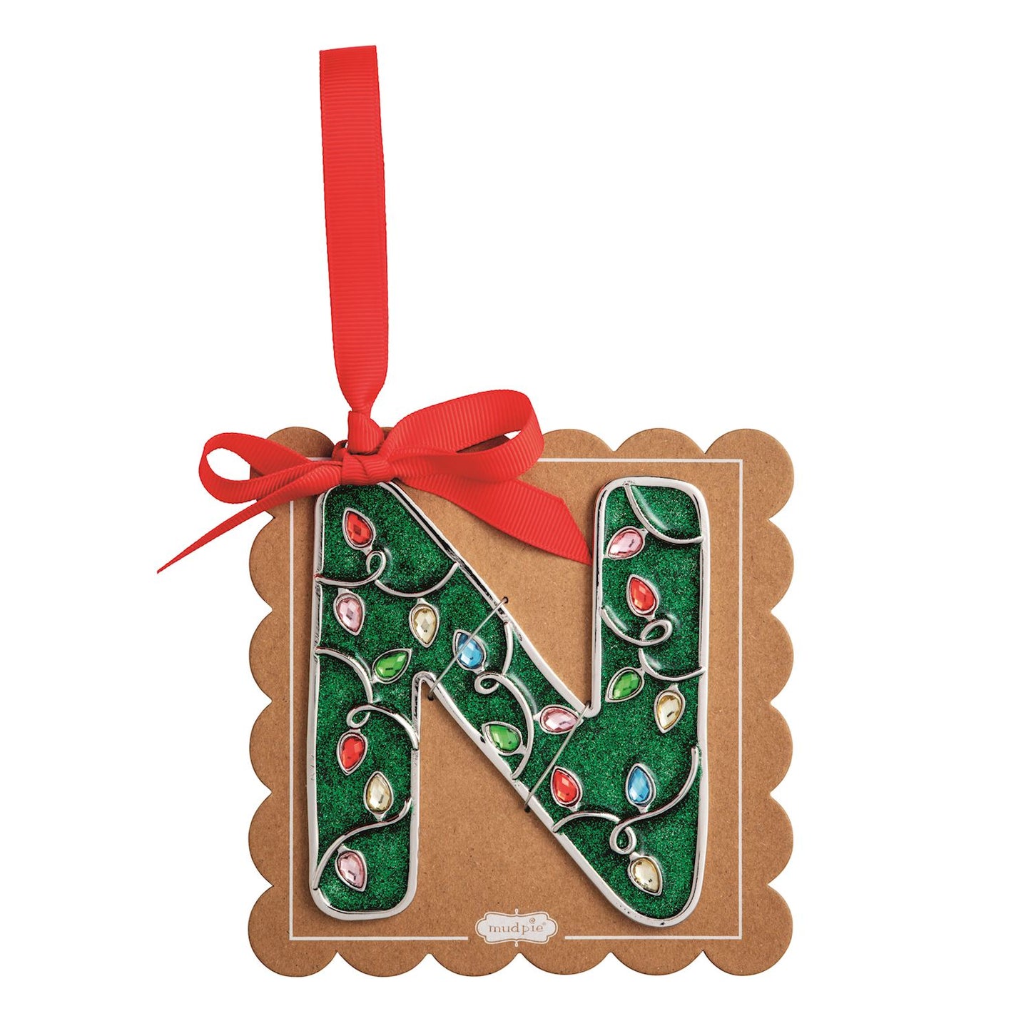Enamel Initial Ornaments