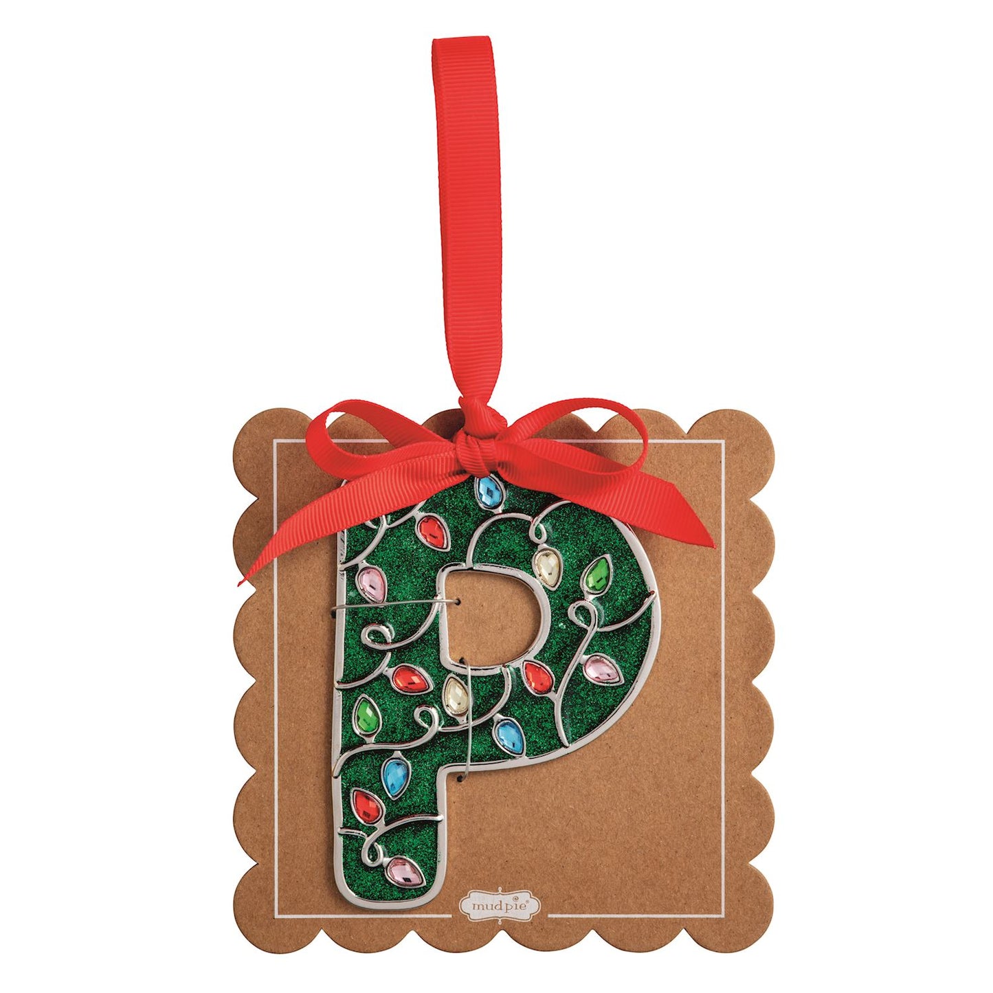 Enamel Initial Ornaments