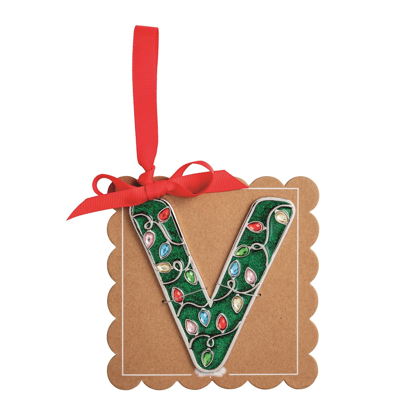 Enamel Initial Ornaments