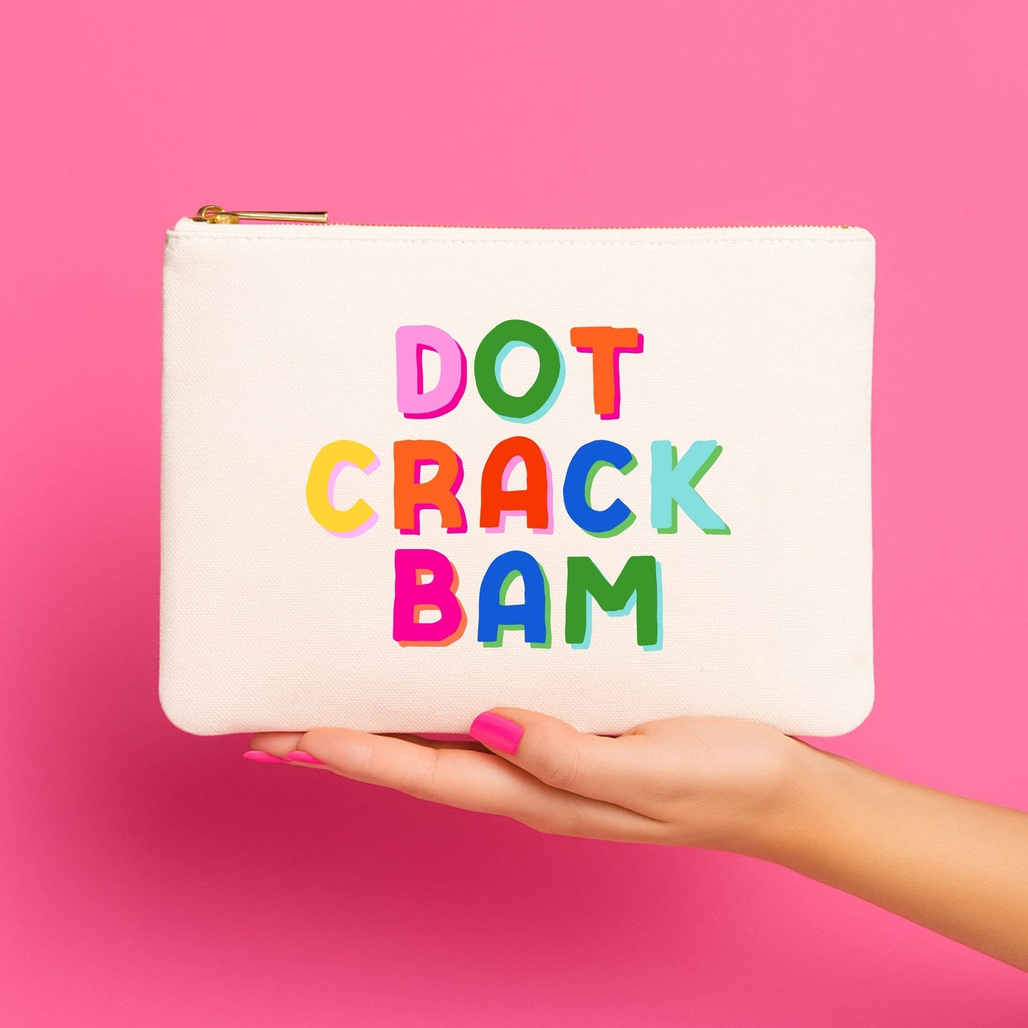 Dot Crack Bam Canvas Bag