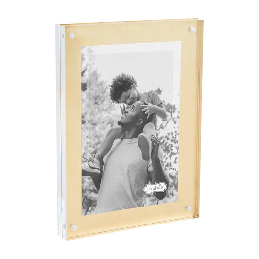 Large Brass Acrylic Frames 5x7