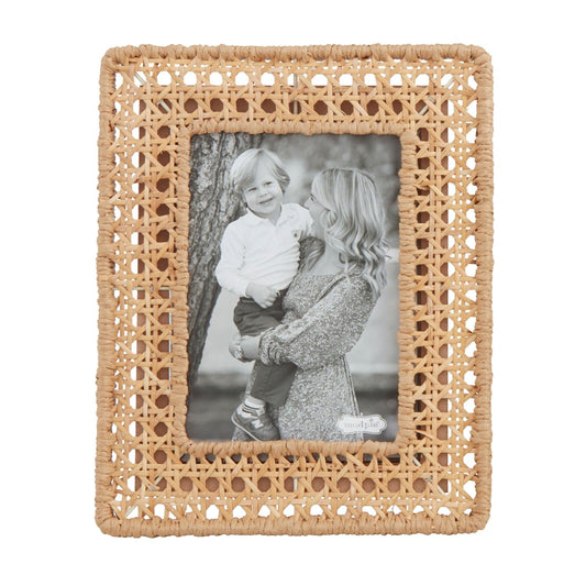 Large Woven Cane Frame 5x7
