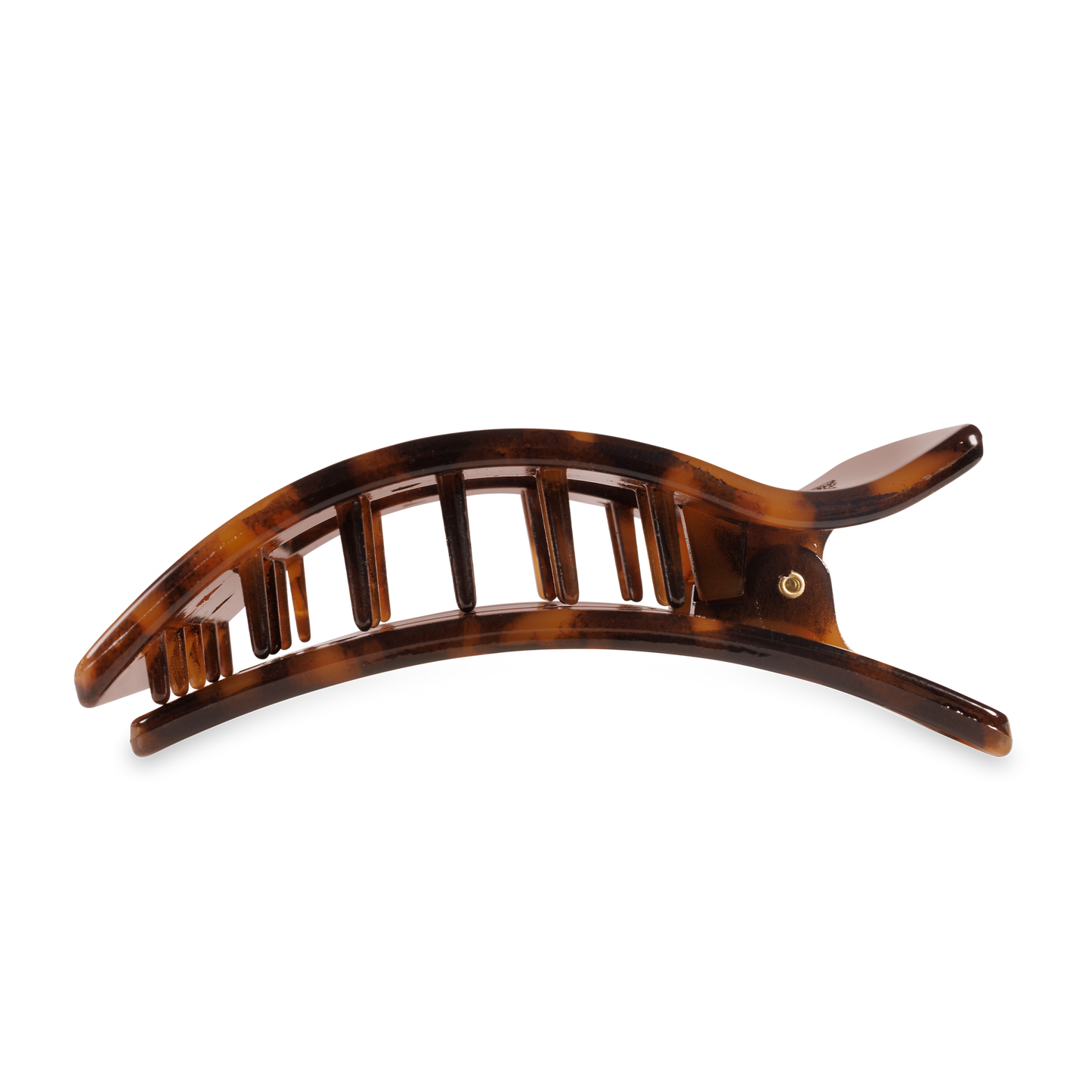Flat Rectangle Hair Clip | Large | Tortoise