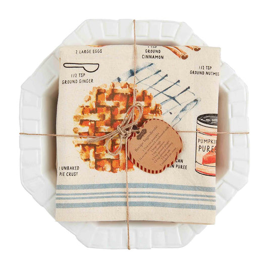 Pumpkin Pie Dish & Towel Set