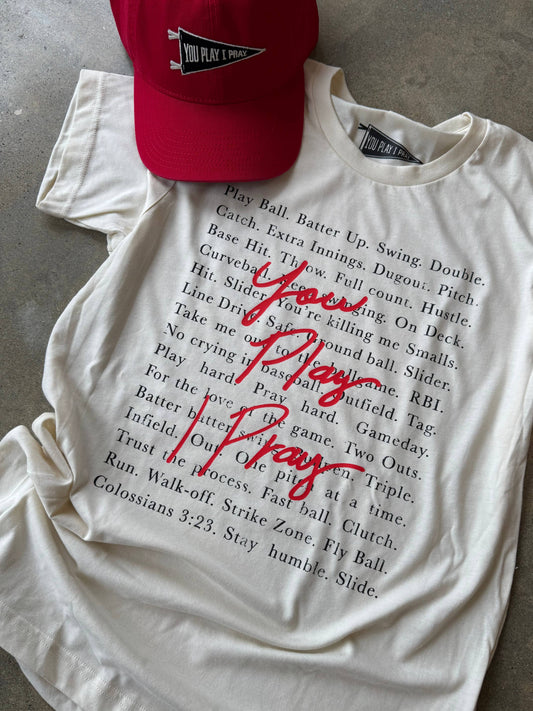 Baseball Banter Tee Baseball Mom Tee You Play I Pray