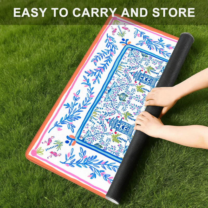 Britt Mills Mini Travel Mahjong Mat (Non-Neoprene): Colorful Chinoiserie