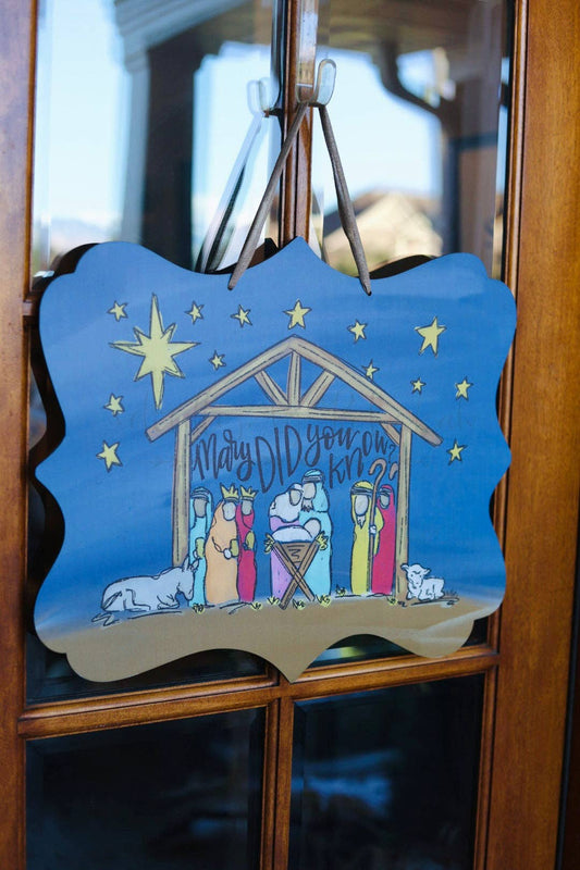 Mary Did You Know Doorhanger
