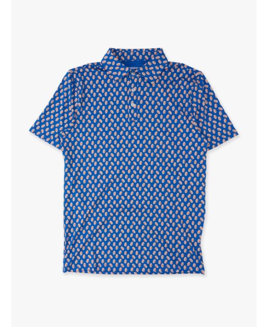 Men's Knit Short Sleeve Performance Polo in Blue