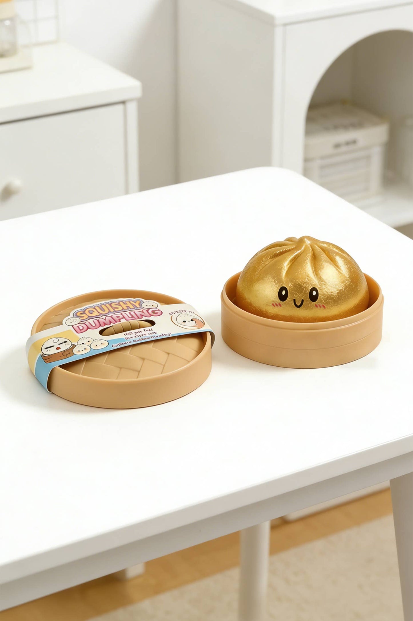Suprise Squishy Dumplin' Toy: Gold Case
