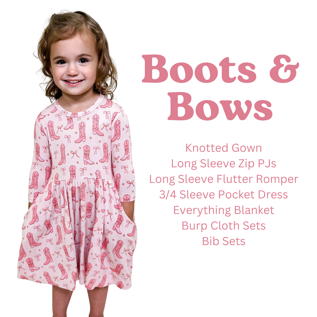Cowgirl Boots & Bows Everything Blanket