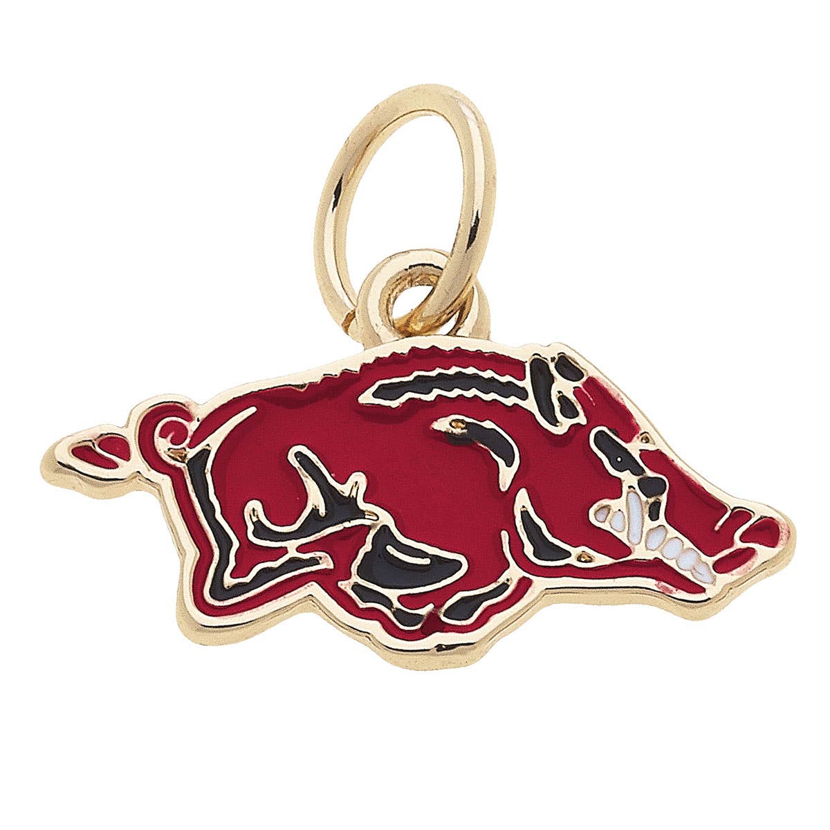 Arkansas Razorbacks Enamel Logo Charm