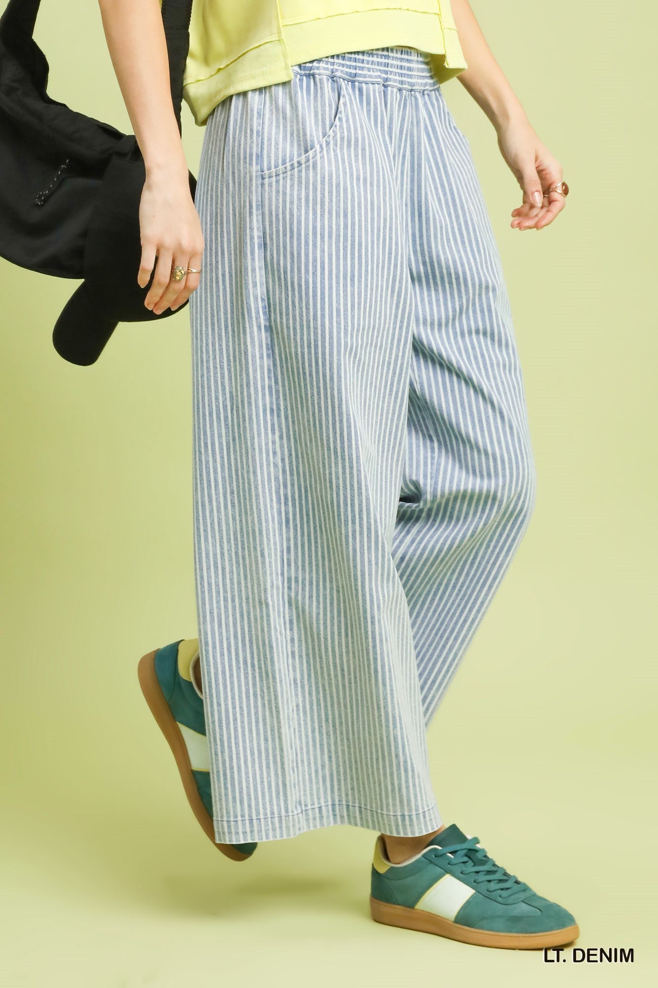 Stonewash Stripe Denim Pant