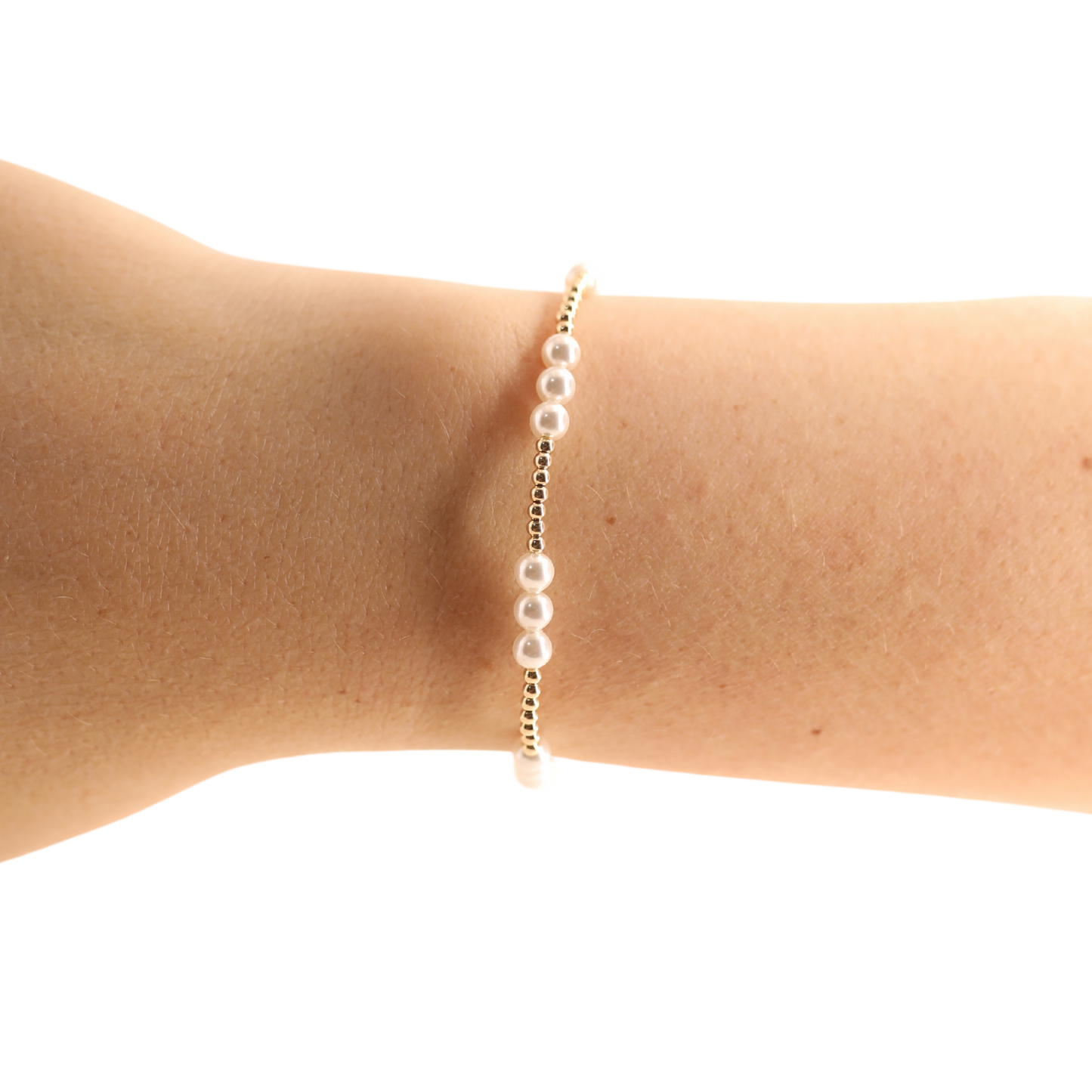 ILY Pearl Bracelet in Gold: Standard 6.75 inch
