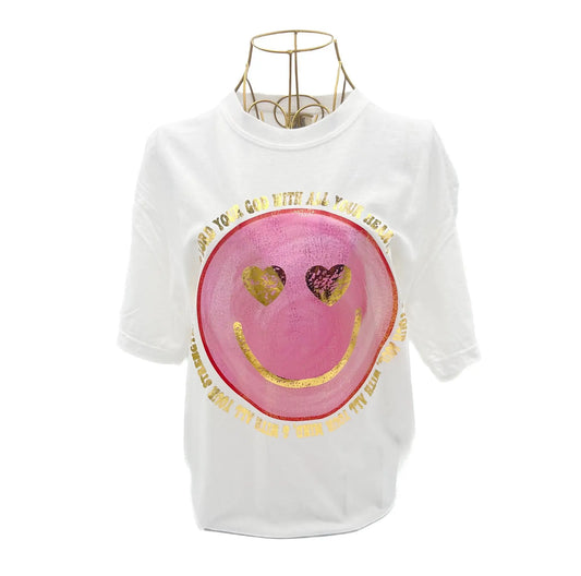Gold Foil Love the Lord Smiley Tshirt (Youth)