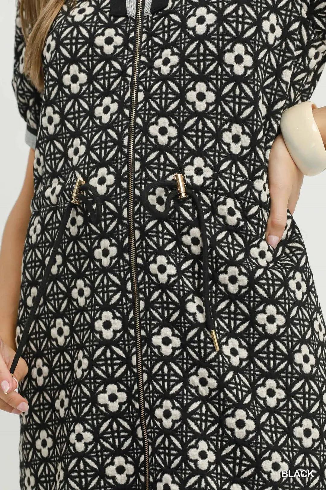 Floral Short Sleeve Mini Dress