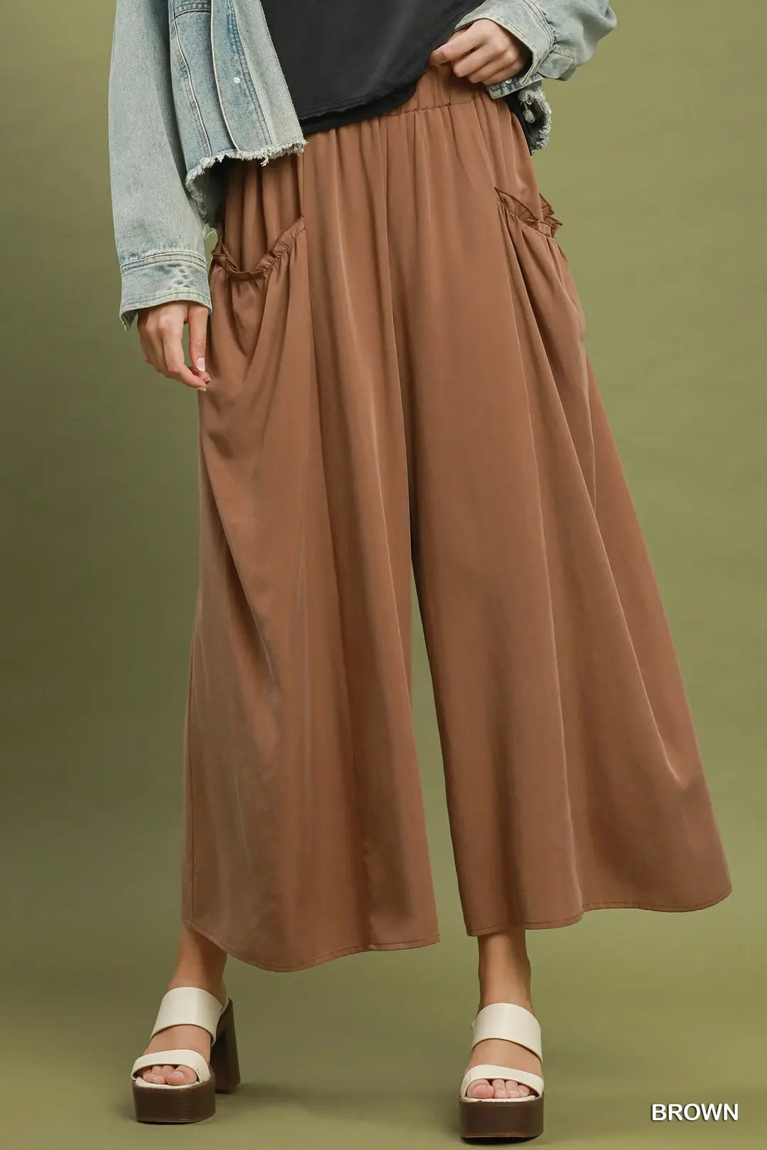 Flowy Wide Leg Pocket Pants