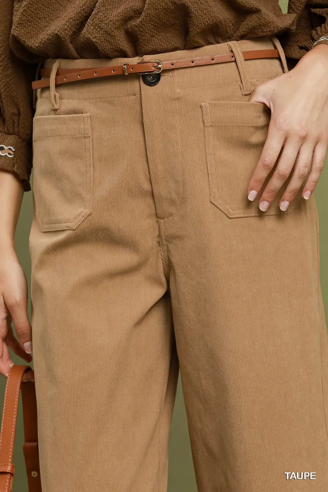 Corduroy Wide Leg Pants
