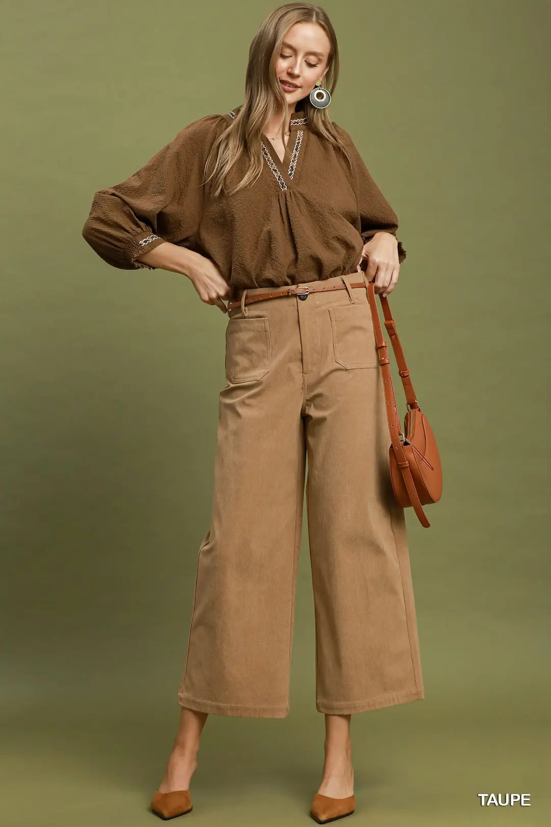Corduroy Wide Leg Pants
