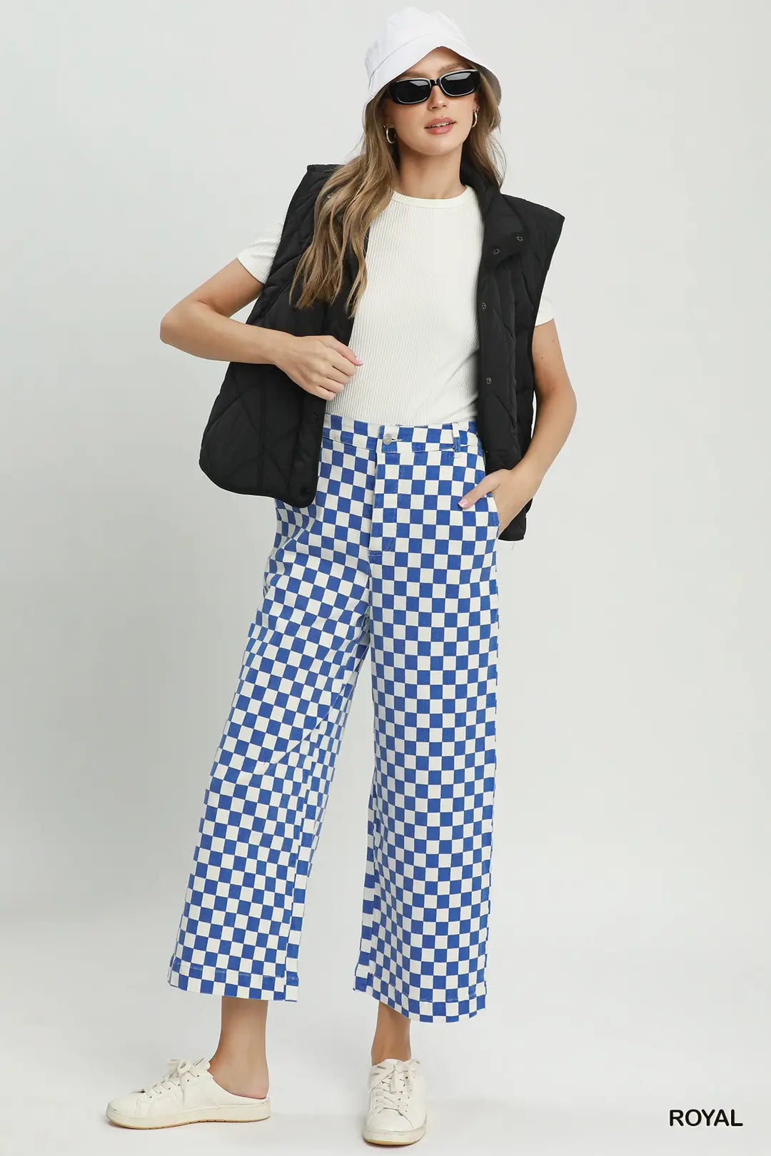 Checker Mineral Wash Pants
