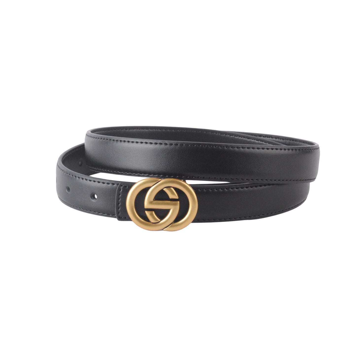 Belt with Interlocking Buckle Black