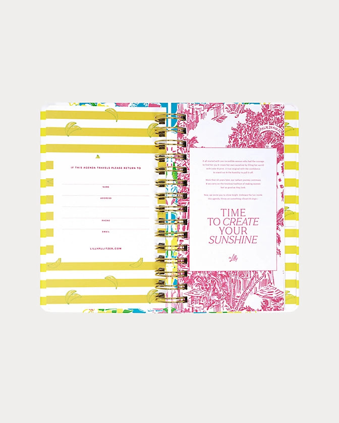 Medium 17 Month Agenda, Lovely Lilly